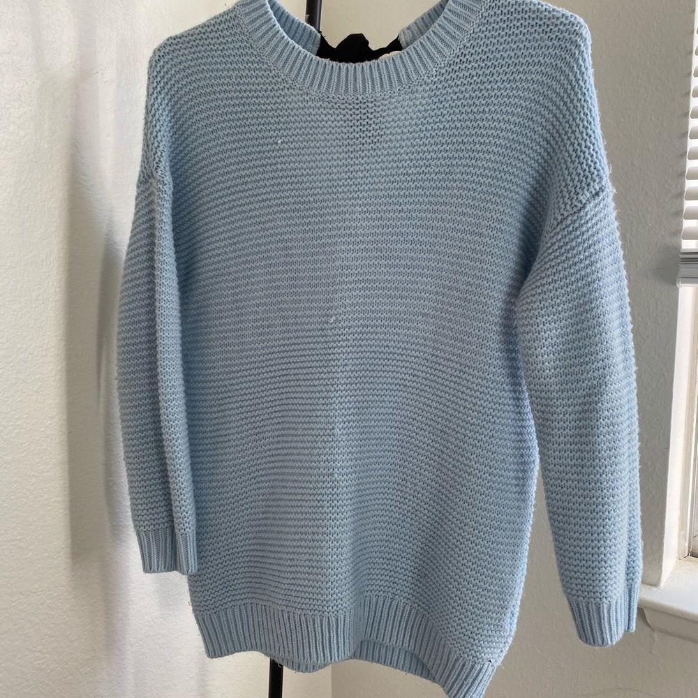 Baby blue, thick sweater